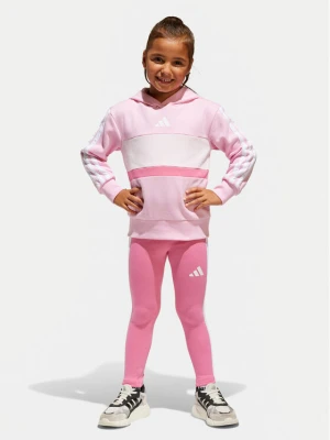 Foto del prodotto adidas Completo felpa e leggings Seasonal Essentials Tiberio 3-Stripes JC7475 Rosa Slim Fit
