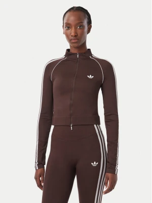 Foto del prodotto adidas Felpa Essentials 3 Stripes Seamless Tracktop KX8418 Marrone Slim Fit