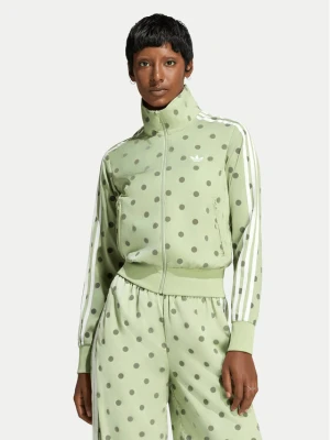 Foto del prodotto adidas Felpa Satin Polka Dots Tt Track Top LI2854 Verde Regular Fit