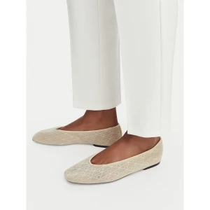 Foto del prodotto Ballerine Calvin Klein Square Ballerina Aop Mesh HW0HW02937 Écru Crema