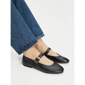 Foto del prodotto Ballerine Tommy Hilfiger Buckle Leather Ballerina FW0FW09684 Nero