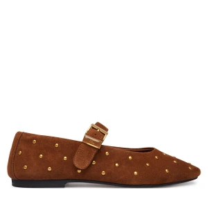 Foto del prodotto Ballerine Tommy Hilfiger Th Buckle Suede Stud Ballerina FW0FW09666 Marrone