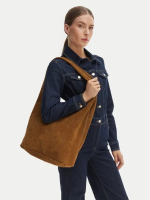Foto del prodotto Calvin Klein Borsetta Slouchy Suede Leather Medium Bag LV04F3597G Marrone