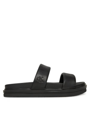 Foto del prodotto Calvin Klein Jeans Ciabatte Flat Molded Doublebar Sandal Lth YM0YM01226 Nero