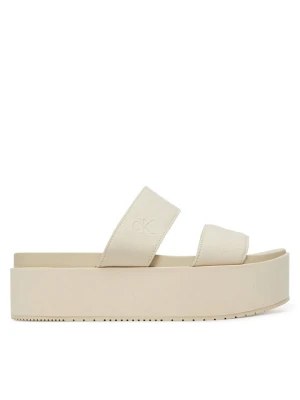 Foto del prodotto Calvin Klein Jeans Ciabatte Flatform Sandal Webbing In YW0YW01789 Écru Crema