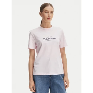 Foto del prodotto Calvin Klein Jeans T-shirt NYC Logo LV047F810G Rosa Classic Fit