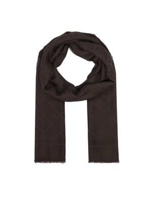Foto del prodotto Calvin Klein Scialle Emblem Aop Glossy Tonal Scarf LV04F8096G Marrone scuro