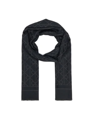 Foto del prodotto Calvin Klein Scialle Emblem Aop Glossy Tonal Scarf LV04F8096G Nero