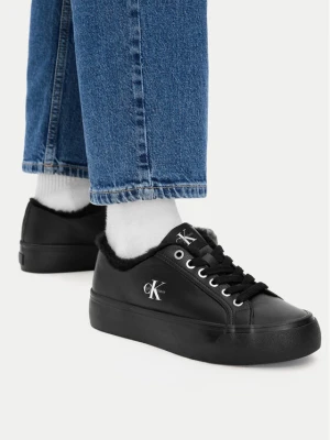 Foto del prodotto Calvin Klein Sneakers Vulc Flatf Laceup Lth Fur HW0HW03235 Nero