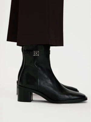 Foto del prodotto Calvin Klein Stivaletti Block Heel Ank Boot Lth Hdw HW0HW03171 Nero