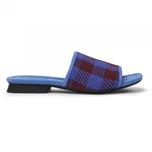Foto del prodotto CAMPER Casi Myra - Sandali per Donna - Borgogna, Blu, Tessuto in cotone / Pelle liscia bordowy