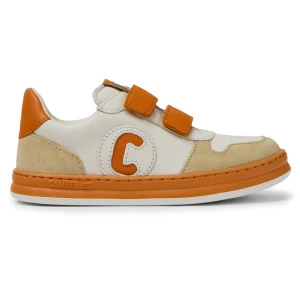 Foto del prodotto CAMPER Runner - Sneaker per Bimbe - Beige, Bianco, Arancione, Pelle liscia