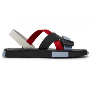 Foto del prodotto CAMPER Set - Sandali per Uomo - Nero, Rosso, Bianco, Tessuto in cotone / Pelle liscia czarny