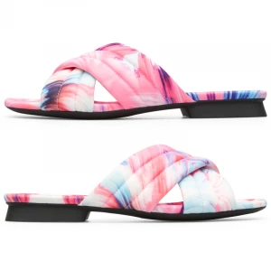 Foto del prodotto CAMPER Twins - Sandali per Donna - Blu, Bianco, Rosa, Tessuto in cotone