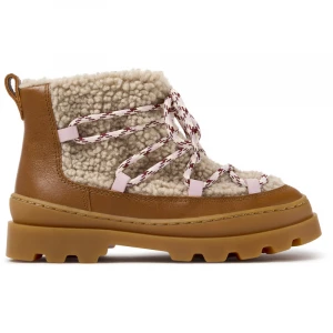 Foto del prodotto CAMPER Twins - Scarpe casual eleganti per Bimbe - Beige, Marrone, Rosa, Tessuto in cotone / Pelle liscia