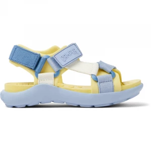 Foto del prodotto CAMPER Wous - Sandali per Bimbe - Bianco, Blu, Giallo, Tessuto in cotone