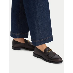 Foto del prodotto Chunky loafers Tommy Hilfiger Th Chain Fringe Leather Loafer FW0FW09668 Marrone scuro