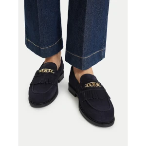 Foto del prodotto Chunky loafers Tommy Hilfiger Th Chain Fringe Suede Loafer FW0FW09918 Blu scuro