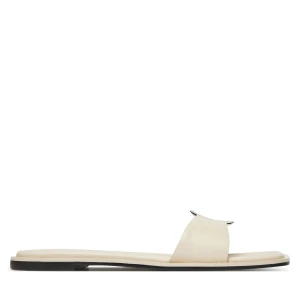 Foto del prodotto Ciabatte Calvin Klein Flat Slide W / Ck Hw Big - Lth HW0HW02482 Écru Crema