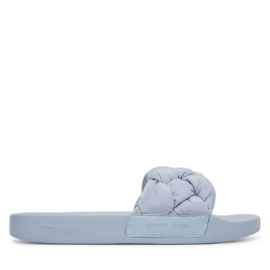 Foto del prodotto Ciabatte Tommy Jeans Tjw Braided Slides EN0EN02975 Celeste Azzurro chiaro