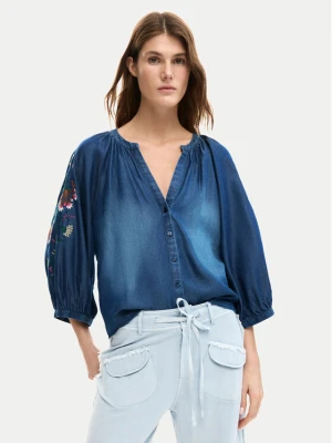 Foto del prodotto Desigual camicia di jeans 26SWBW16 Blu scuro Relaxed Fit