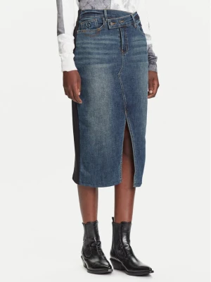 Foto del prodotto Desigual Gonna di jeans Twisted 25WWFD03 Blu scuro Regular Fit