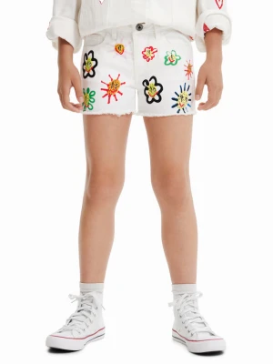 Foto del prodotto Desigual Pantaloncini di jeans 23SGDD07 Bianco Regular Fit