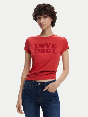 Foto del prodotto Desigual T-shirt Love Dsgl 25SWTK10 Rosso Regular Fit
