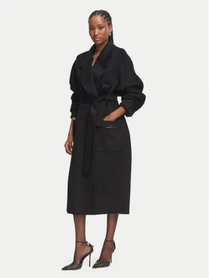Foto del prodotto Elisabetta Franchi Cappotto di lana CP-01D-66E2-V850 Nero Regular Fit