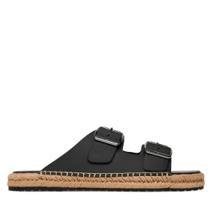 Foto del prodotto Espadrillas Tommy Hilfiger Flex Jutte Hilfiger Lth Sandal FM0FM05646 Nero