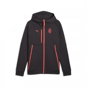 Foto del prodotto Felpa con zip integrale e cappuccio AC Milan PUMATECH da uomo, Accessori, Grigio Gray