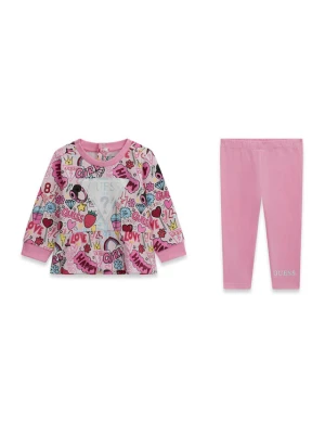 Foto del prodotto Guess Completo felpa e leggings A6YG03 K3898 Rosa Regular Fit