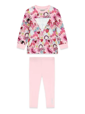 Foto del prodotto Guess Completo felpa e leggings K6YG03 K3841 Rosa Regular Fit
