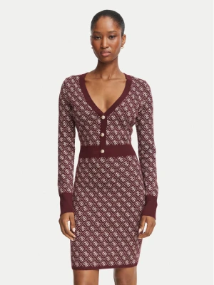 Foto del prodotto Guess Vestito di maglia W6BK23 Z1422 Bordeaux Slim Fit