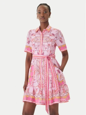Foto del prodotto Hale Bob Vestito estivo with linen Aula 61SG670A Rosa Regular Fit