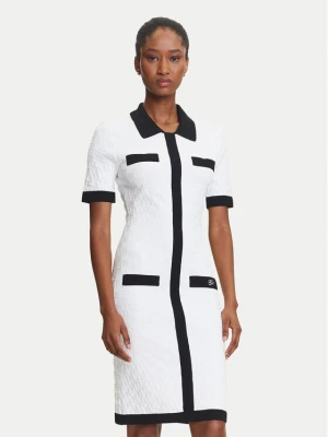 Foto del prodotto KARL LAGERFELD Vestito di maglia A3W13036 Écru Slim Fit Crema