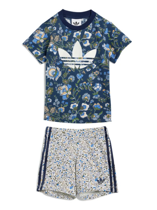 Foto del prodotto adidas Completo T-shirt e pantaloncini Liberty London JY3017 Blu scuro Regular Fit