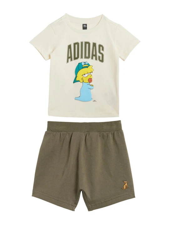 Foto del prodotto adidas Completo T-shirt e pantaloncini The Simpsons JL9174 Beige Regular Fit