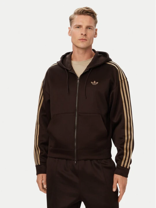 Foto del prodotto adidas Felpa adicolor Spacer KS7426 Marrone scuro Oversize