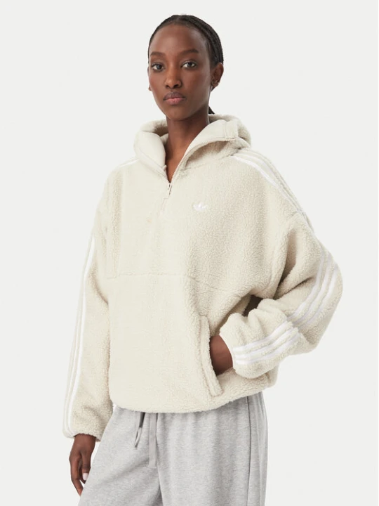 Foto del prodotto adidas Felpa di pile Adiluna Season 2 X Jennie LD4967 Beige chiaro Loose Fit