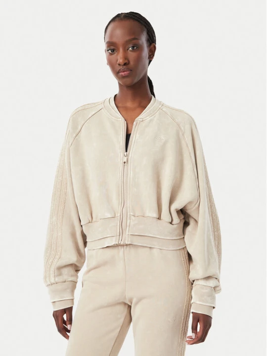 Foto del prodotto adidas Felpa Sst Double Layered Cropped Track Top KT2228 Beige Regular Fit