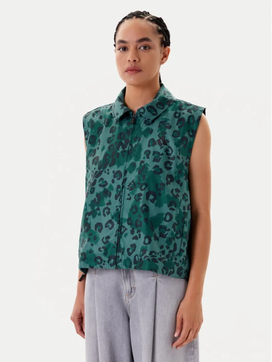 Foto del prodotto adidas Gilet Animal Print 3-Stripes JV6958 Verde Loose Fit