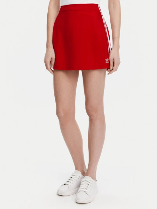 Foto del prodotto adidas Gonna a trapezio adicolor 3-Stripes JD0282 Rosso Regular Fit