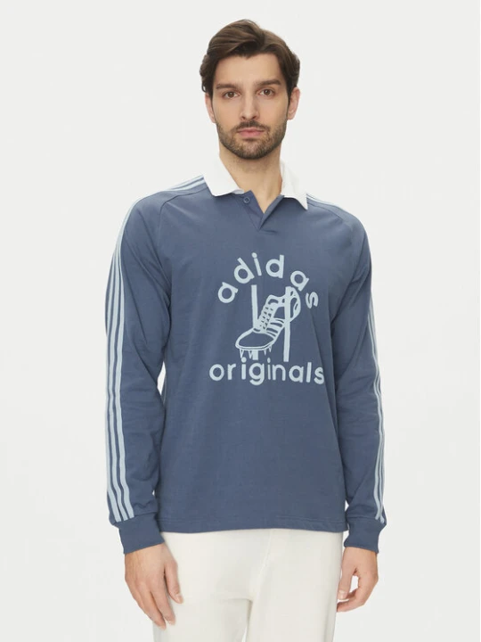 Foto del prodotto adidas Polo Rugby JD1090 Blu Regular Fit