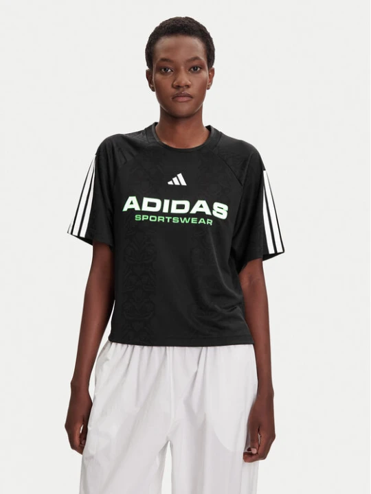 Foto del prodotto adidas T-shirt Tiro x Common Goal Jacquard JL9212 Nero Loose Fit
