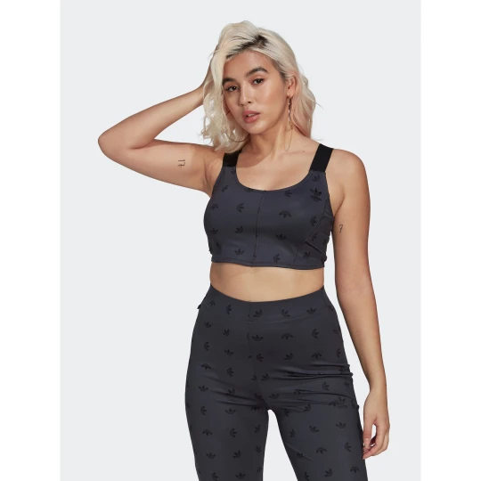 Foto del prodotto adidas Top Allover Print Corset HL9159 Grigio Slim Fit
