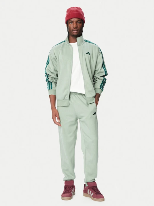 Foto del prodotto adidas Tuta 3-Stripes Fleece KX5625 Verde Regular Fit