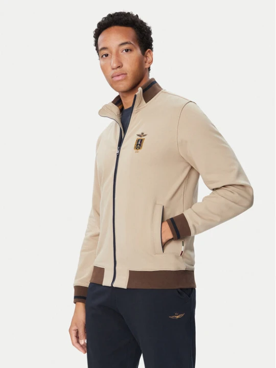 Foto del prodotto Aeronautica Militare Felpa 262FE2089UF00662 Beige scuro Regular Fit