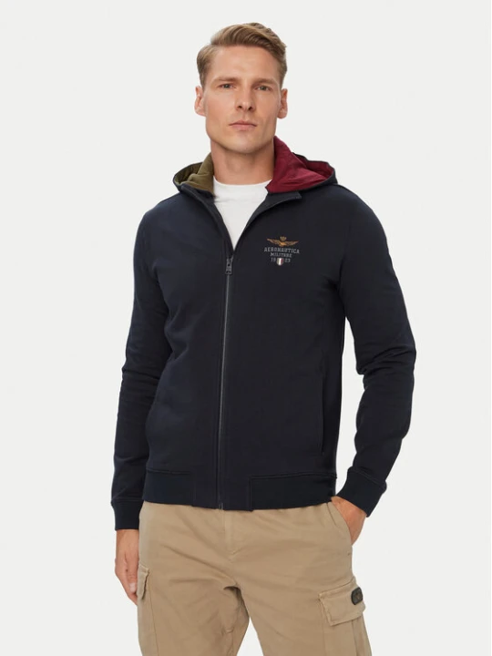 Foto del prodotto Aeronautica Militare Felpa 262FE2097UF00662 Blu scuro Regular Fit