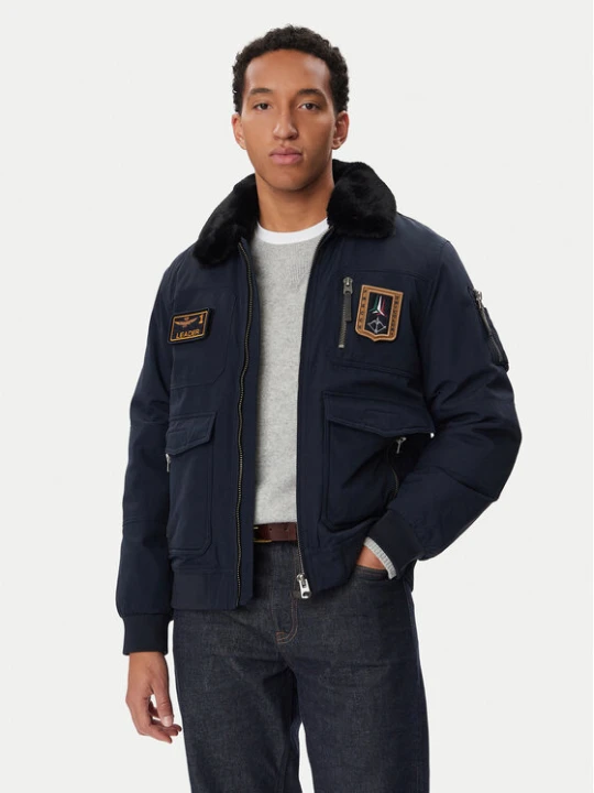 Foto del prodotto Aeronautica Militare Giubbotto invernale 262AB3108UCT03151 Blu scuro Regular Fit